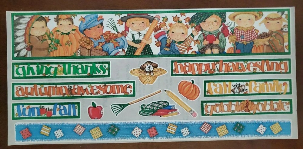 Tie Me to The Moon The Dimple Street Gang AUTUMN sticker sheet