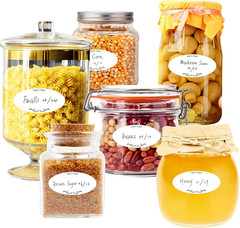 300 Pcs Labels for Mason Jars Food Storage Labels Canning Labels Jelly Jam