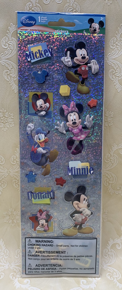 ~MICKEY MOUSE & FRIENDS~ Sandylion Dimensional Stickers; Disneyland Disney World