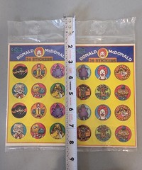 NOS Sealed 1983 Vintage McDonald’s stickers From «The Sticker Store»