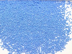 10000 Opaque Sky Blue Glass Beads 1.5mm (12/0) + Storage Box