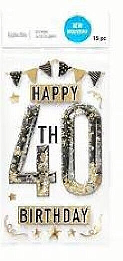 Birthday 40th Happy Over the Hill Celebrate Party Recollections Stickers