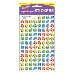 800 Fun Red Sticker Decals for Kids Incentives and Rewards 4 Designs 8 Sheets