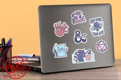 GRAPHICS and MORE DandD Stickers 50 Pack
