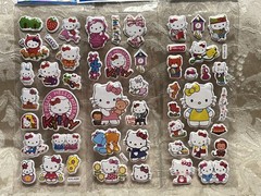 Retro Vintage Look Hello Kitty 3D Bubble Puffy Stickers 3 sets (#23)
