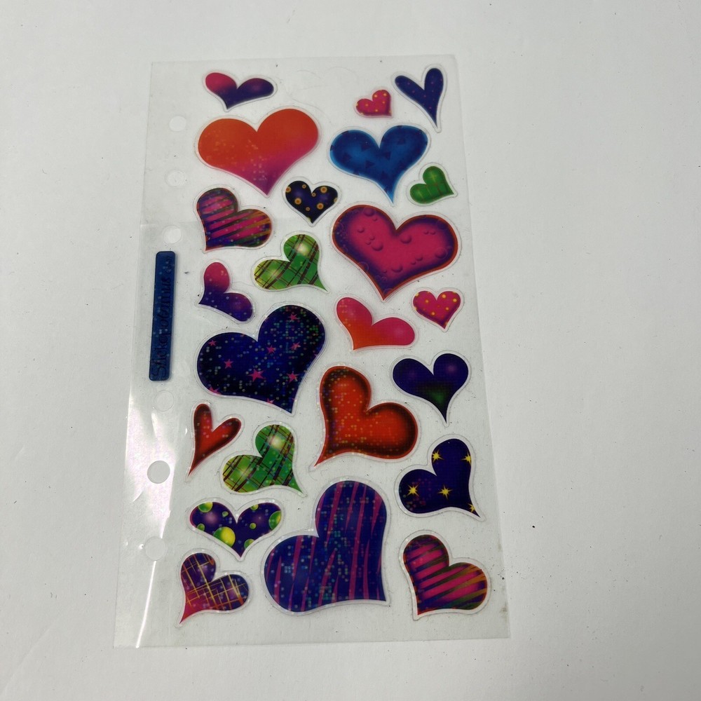 RED PURPLE PINK HEART STICKERS BY STICKOPOTAMUS OPEN UNUSED