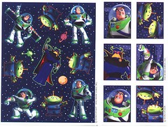 BUZZ Lightyear Toy Story Stickers! Disney 2 Sheets!