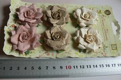 Arcadian Collection ROSY Paper with Glitter – 3 Varied Colours 42-46mm Prima PCf