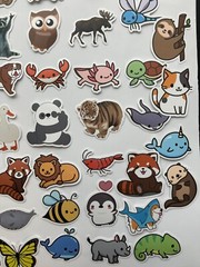 Animal Stickers – 100 STICKERS – Cute Animals Funny Stickers, Kids, Boys, Girls
