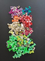 Crafting Scrapbooking Bows Embellishments Red Orange Yellow Green Blue Purple
