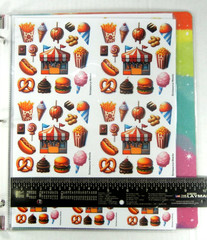 Food & Drink Sticker Binder Full Of Stickers