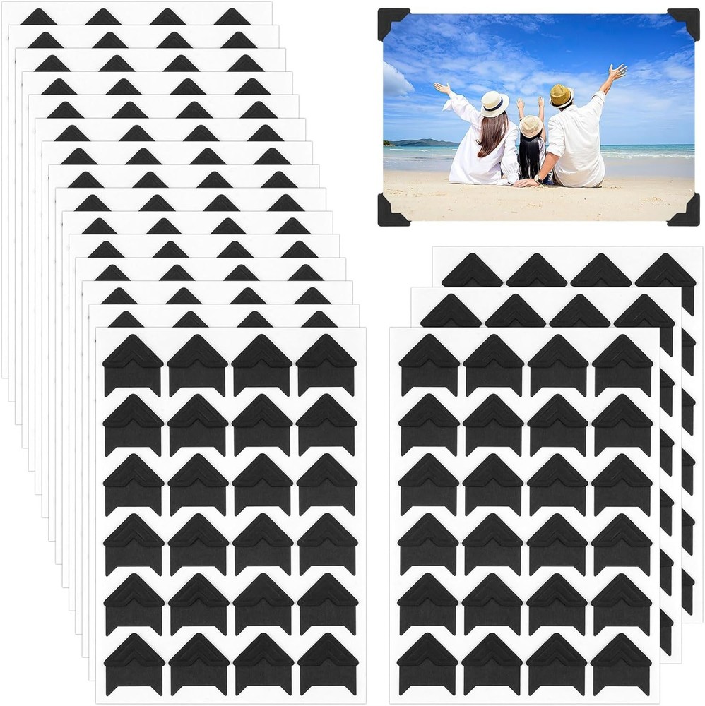 432 Pcs Photo Corners Self Adhesive, Acid Free Picture Corners for Scrapbooking,