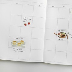 Suatelier Lunch Box Stickers Watercolor Food Decals for Journaling Planner Bujo