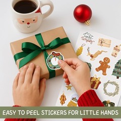 Fun Christmas Stickers for Kids – Large Set of 400 Holiday Stickers for