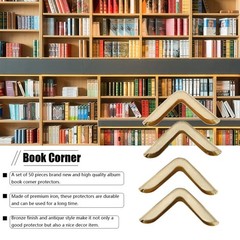50Pcs 0.08in Opening Photo Corners Self Adhesive, Book Corner Protectors, Iro…