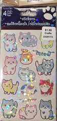 Cat Lover Gift Kittens HUGE NEW LOT Stickers Keychain Patches Notebook Charms