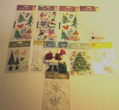 10 New Jolee’s Boutique & EK Sticko Winter Christmas Sticker Lot Scrapbook