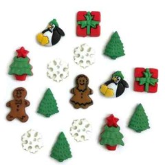 Buttons Galore 50+ Assorted Christmas Theme Buttons for Sewing & Crafts