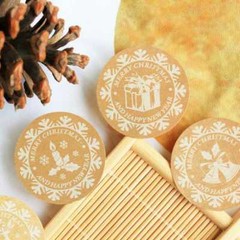 XMAS Labels MERRY CHRISTMAS Stickers Seals Stickers 120 pcs Snowflake Decoration