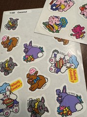 Big Lot 80s STICKERS Trend Scratch Sniff Lollipop Kitten Red Hots Hot Fudge Jell