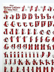 NIP Heart Strings Love Beary Patch Mini Sticker Letters 1/2″ vellum – FREE SHIP
