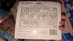 Vintage Care Bears Sticker Activity Book Welcome To Care A Lot 2 Pages Stickers