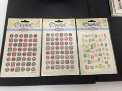 Walmart Crystal Stickers Lot of 15 Epoxy Words & Phrases NEW
