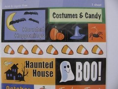 JoAnn Craft Essentials HAUNTED HAPPENINGS Stickers 1 Sheet NIP