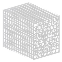 2688 Pcs Alphabet Stickers 24 Sheets Small Letter Stickers,0.5» Self-Adhesiv…