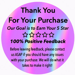 2” Stickers Thank You Purchase Ebay Seller Shipping labels for online sellers