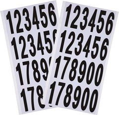Versatile 240 Pcs Waterproof Number Stickers – Ideal for Indoor & Outdoor Use