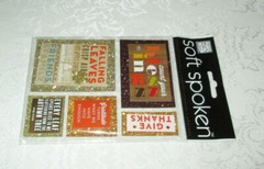 Soft Spoken Fall Thanksgiving Dimensional Sticker Embellishments Decorations