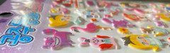 Alice in Wonderland Puffy Stickers Korean with Template