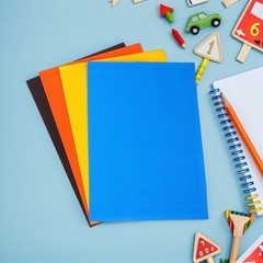 40 Pcs Color Corrugated Paper Construction Multi Coloured Colored Cardboard