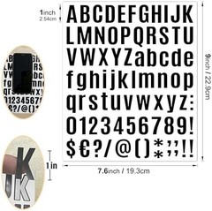 980 Pcs 12 Sheets Letter Stickers Small, 1 Inch Vinyl Letter Stickers Self-Adhes