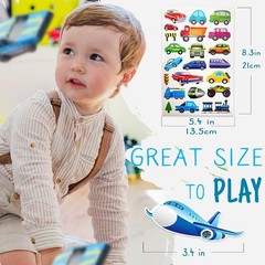 Safe and Colorful 280 PCS Transportation Stickers – Perfect for Classroom & Fun!