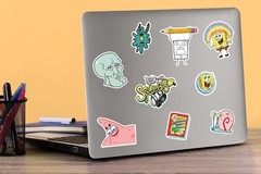 SPONGEBOB SQUAREPANTS VARIETY DIE CUT VINYL 50 CT STICKER PACK
