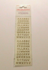 Mrs Grossman’s Stickers You Choose New Package 1 Strip ~Letters Numbers ABC 123~