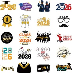 50Pcs Graduation Stickers 2026 College Class of 2026 Stickers for Graduation Dec