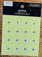 Colorbok Gems 16 Adhesive Dots Gemstones Rhinestones Card 3D Scrapbook Stickers
