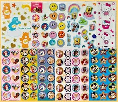 1079+ STICKERS Happy Faces Hearts Stars Rainbows Unicorns Fashion Girl Power