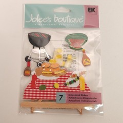 Jolees Camping Tent Hiking 3D Stickers Sticker Woods Picnic Trip Lot of 7 New