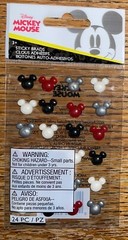 Disney Ek Success Black Red White Gray Mickey Mouse Icons Heads Ears Stickers 3D