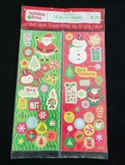 Assorted Christmas Stickers, 3 Hallmark Stickeroni, 2 Walmart Holiday Time