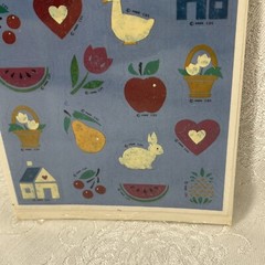 Vintage Hallmark Stickers Country Theme Heart Bunny Barn Goose 4 Sheets New
