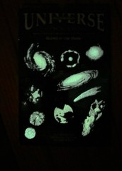 Vintage 1990’s Glow In The Dark Universe Galaxy Comet Stickers New 9.5” X 6”