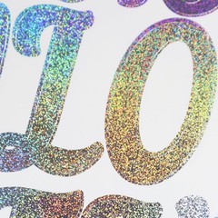 10 Sheets Letter Stickers, 2 Inch Self-Adhesive Cursive Vinyl Alphabet Number