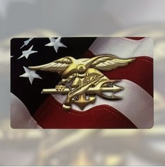 USN NAVY TRIDENT US FLAG CREDIT DEBIT CARD CUSTOM HIGH GLOSS SKIN STICKER CHIP