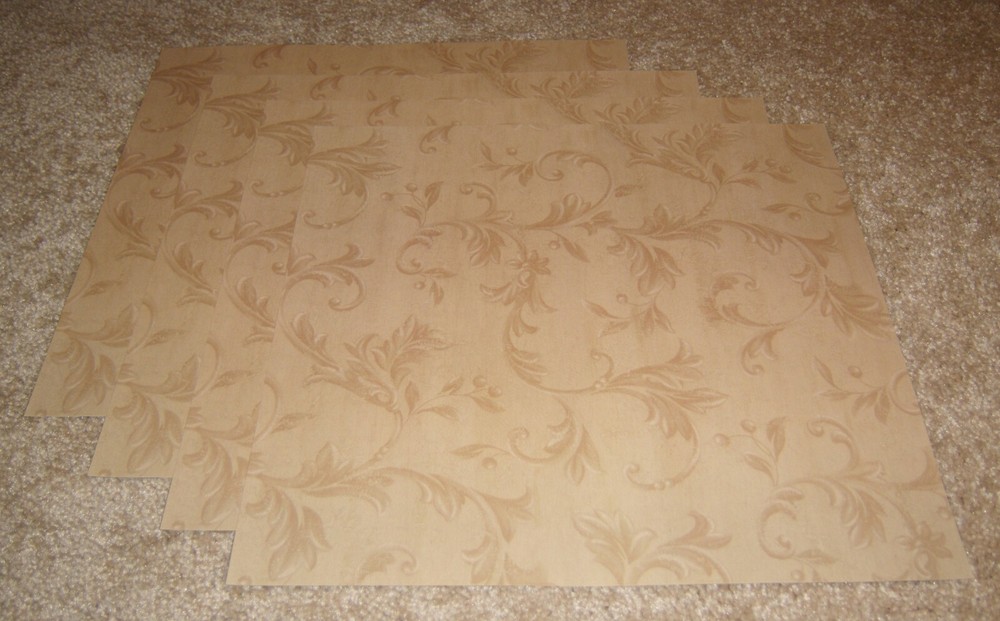 K&Company 12×12 Single Sided Papers(4) ~ Beige English Floral Accents