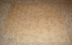 K&Company 12×12 Single Sided Papers(4) ~ Beige English Floral Accents